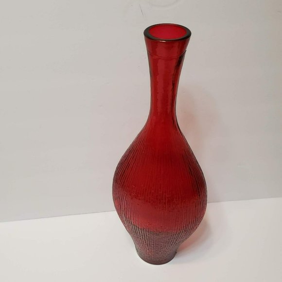 San Miguel Accents Ruby Glass Vase San Miguel By Vidrious 6 Recycled Glass Hand Made In